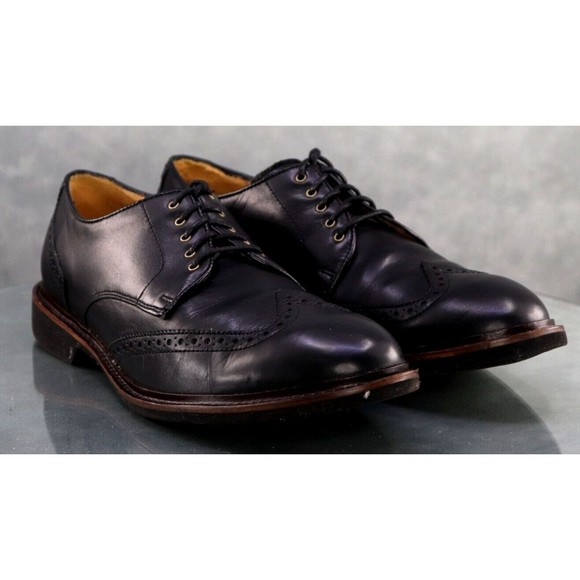 Cole Haan Phinney Men\'s Wingtip Dress Shoes Size 10.5 Leather Black C12198 main image 7